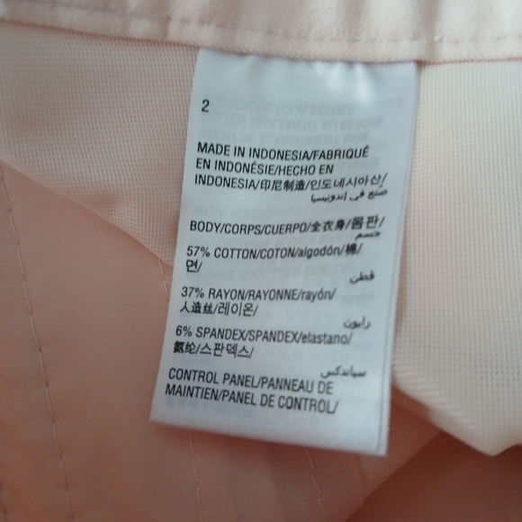 Alfani Women's Size 2 Blush Pink Tummy Control Slim Leg Trousers - Picture 4 of 9